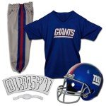 Franklin Sports New York Giants Kids NFL Uniform Set - Youth NFL Team Jersey, Helmet, Pants + Apparel Costume - Official Gear -Youth Small
