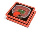 YouTheFan NFL Cleveland Browns 3D StadiumView Coasters - FirstEnergy Stadium