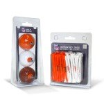Team Golf NFL Cleveland Browns 3 Golf Balls And 50 Golf Tees Logo Imprinted Golf Balls (3 Count) & 2-3/4" Regulation Golf Tees (50 Count), Multi Colored