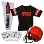 Franklin Sports Cleveland Browns Kids NFL Uniform Set - Youth NFL Team Jersey, Helmet, Pants + Apparel Costume - Official Gear -Youth Medium