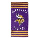 Northwest NFL Minnesota Vikings Unisex-Adult Beach Towel, Cotton-Polyester Blend, 30" x 60", Stripes