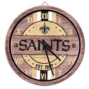 FOCO New Orleans Saints NFL Barrel Wall Clock