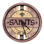 FOCO New Orleans Saints NFL Barrel Wall Clock