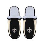 FOCO New Orleans Saints NFL Mens Sherpa Slide Slippers - M