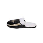 FOCO New Orleans Saints NFL Mens Sherpa Slide Slippers - M