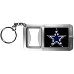 NFL Siskiyou Sports Fan Shop Dallas Cowboys Flashlight Key Chain with Bottle Opener One Size Black