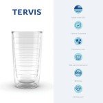 Tervis NFL Miami Dolphins All Over Tumbler with Wrap and Orange Lid, 1 Count (Pack of 1), Clear