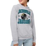 Junk Food Clothing x NFL - Jacksonville Jaguars - Team Helmet - Unisex Adult Pullover Fleece Hoodie for Men and Women - Size Large