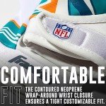 Franklin Sports Miami Dolphins Youth NFL Football Receiver Gloves - Receiver Gloves For Kids - NFL Team Logos and Silicone Palm - Youth M/L Pair