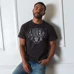 Junk Food Clothing x NFL - Las Vegas Raiders - Team Spotlight - Unisex Adult Short Sleeve Fan T-Shirt for Men and Women - Size Large
