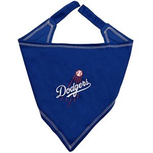 Pets First MLB Los Angeles Dodgers TIE Bandana, Large/X-Large. Dog Bandana Scarf Bib for Pet Cat Dog. The Ultimate Game-Day, Party Bandanna, Birthday Event