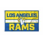 Rico Industries NFL Football Los Angeles Rams Bold 3' x 5' Banner Flag Single Sided - Indoor or Outdoor - Home Décor