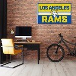 Rico Industries NFL Football Los Angeles Rams Bold 3' x 5' Banner Flag Single Sided - Indoor or Outdoor - Home Décor
