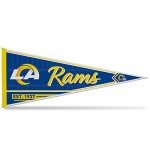 Rico Industries NFL Football Los Angeles Rams Classic 12" x 30" Felt Wall Décor Pennant - Great for Home/Bed Room/Man Cave Décor