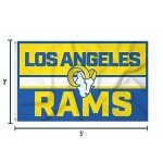 Rico Industries NFL Football Los Angeles Rams Bold 3' x 5' Banner Flag Single Sided - Indoor or Outdoor - Home Décor