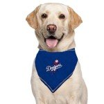 Pets First MLB Los Angeles Dodgers TIE Bandana, Large/X-Large. Dog Bandana Scarf Bib for Pet Cat Dog. The Ultimate Game-Day, Party Bandanna, Birthday Event