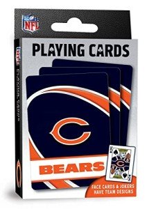 MasterPieces - NFL Playing Cards, Officially Licensed Chicago Bears Football Deck, Family Games for Adults and Kids, Standard Index