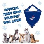 Pets First MLB Los Angeles Dodgers TIE Bandana, Large/X-Large. Dog Bandana Scarf Bib for Pet Cat Dog. The Ultimate Game-Day, Party Bandanna, Birthday Event