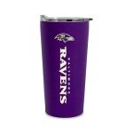 Rico Industries NFL Football Baltimore Ravens 18oz Soft Touch, Easy Grip Tumbler