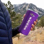 Rico Industries NFL Football Baltimore Ravens 18oz Soft Touch, Easy Grip Tumbler