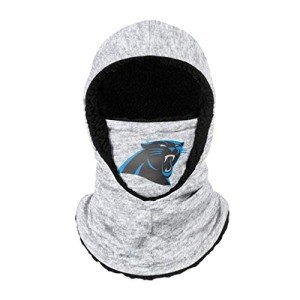 FOCO Carolina Panthers NFL Heather Grey Big Logo Hooded Gaiter
