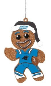 FOCO Carolina Panthers NFL Gingerbread Man Holiday Ornament
