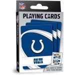 MasterPieces - NFL Playing Cards, Officially Licensed Indianapolis Colts Football Deck, Family Games for Adults and Kids, Standard Index