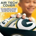 Franklin Sports NFL Green Bay Packers Football - Youth Mini Football - 8.5" Junior Size Ball - SPACELACE Easy Grip Texture- Perfect for Kids