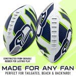Franklin Sports NFL Seattle Seahawks Football - Youth Football - Mini 8.5" Rubber Ball - Perfect for Kids - Team Logos and Colors