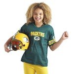 Franklin Sports Green Bay Packers Kids NFL Uniform Set - Youth NFL Team Jersey, Helmet, Pants + Apparel Costume - Official Gear -Youth Medium