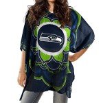 Littlearth Seattle Seahawks NFL Sheer Caftan with Flower Design