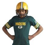 Franklin Sports Green Bay Packers Kids NFL Uniform Set - Youth NFL Team Jersey, Helmet, Pants + Apparel Costume - Official Gear -Youth Medium