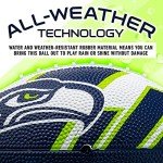 Franklin Sports NFL Seattle Seahawks Football - Youth Football - Mini 8.5" Rubber Ball - Perfect for Kids - Team Logos and Colors