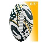 Franklin Sports NFL Green Bay Packers Football - Youth Mini Football - 8.5" Junior Size Ball - SPACELACE Easy Grip Texture- Perfect for Kids