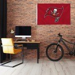 Rico Industries NFL Tampa Bay Buccaneers 3-Foot by 5-Foot Single Sided Banner Flag with Grommets