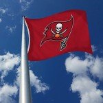 Rico Industries NFL Tampa Bay Buccaneers 3-Foot by 5-Foot Single Sided Banner Flag with Grommets