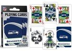 MasterPieces - NFL Playing Cards, Officially Licensed Seattle Seahawks Football Deck, Family Games for Adults and Kids, Standard Index