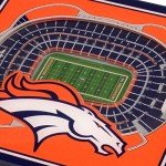 YouTheFan NFL Denver Broncos 3D StadiumView Coasters - Mile High Stadium