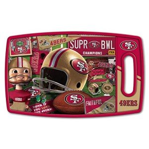 YouTheFan NFL San Francisco 49ers Retro Series Cutting Board
