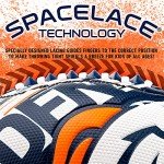 Franklin Sports NFL Denver Broncos Football - Youth Mini Football - 8.5" Junior Size Ball - SPACELACE Easy Grip Texture- Perfect for Kids