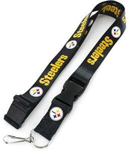NFL Pittsburgh Steelers Team Lanyard, Black