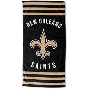 Northwest NFL New Orleans Saints Unisex-Adult Beach Towel, 30" x 60", Stripes