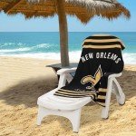 Northwest NFL New Orleans Saints Unisex-Adult Beach Towel, 30" x 60", Stripes