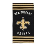 Northwest NFL New Orleans Saints Unisex-Adult Beach Towel, 30" x 60", Stripes