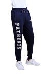 Ultra Game NFL Men's Super Soft Game Day Jogger Sweatpants, New England Patriots, Team Color Stripe, Medium
