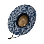 FOCO mens Nfl Team Logo Floral Sun Straw Hat, Team Logo, One Size US