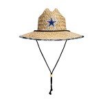 FOCO mens Nfl Team Logo Floral Sun Straw Hat, Team Logo, One Size US