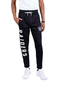 Ultra Game NFL Men's Super Soft Game Day Jogger Sweatpants, Las Vegas Raiders, Team Color, Large
