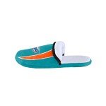 FOCO Mens Nfl Slide Miami Dolphins Team Logo Sherpa Slippers, Team Color, 11-12 US