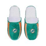 FOCO Mens Nfl Slide Miami Dolphins Team Logo Sherpa Slippers, Team Color, 11-12 US